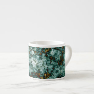 Green Marble Texture With Veins Espresso Cup