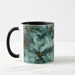 Green Marble Texture With Veins Mug