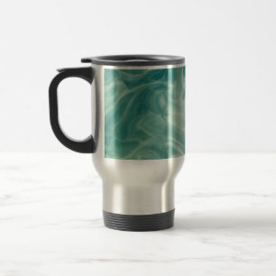 Green Marble   Travel Mug