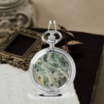 Green Mariposite Mineral Stone Pattern Watch<br><div class="desc">Men's stylish wrist watch with black numerals that features an image of the green and yellow pattern of Mariposite mineral stone. Select your watch from several styles and finish colours. Makes a great gift for him and for the rock hound! Please note that there is no real stone in this...</div>