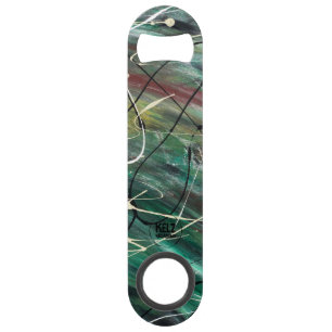 Green Maroon White Stainless Steel Bottle Opener Bar Key