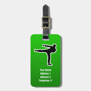 Green Martial Arts Luggage Tag