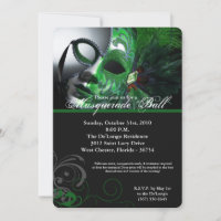 Green Masquerade Ball Mask Costume Halloween Part