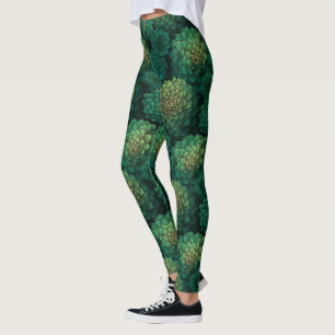 Green Maternity  Dahlias Petal Sympathy Gifts Leggings