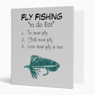 "Green Matuka-To Do List" Fly Fishing Journal Binder
