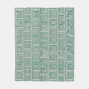 Green Maze Fleece Blanket