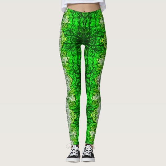 Green Maze Leggings