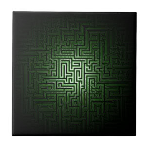 Green Maze Tile