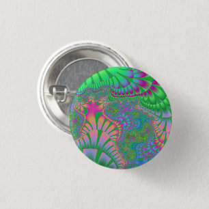 Green Meadow Melt 1 Inch Round Button