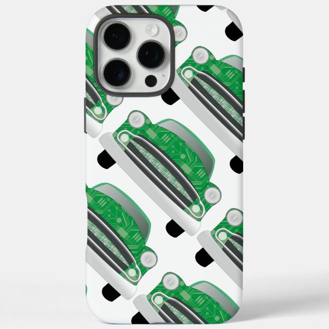 Green Mean Retro Car Boy's Birthday Case-Mate iPhone Case (Back)