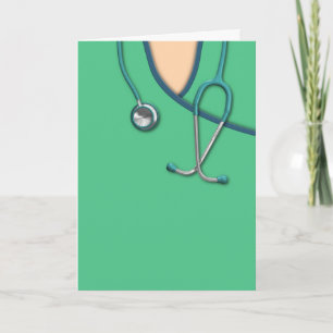 Green Medical Scrubs Card
