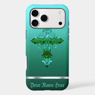 Green Medieval Cross iPhone XS Max Case