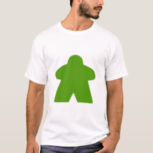 Green Meeple Board Game Piece T-Shirt