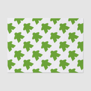 Green Meeple Board Game Piece Tissue Paper