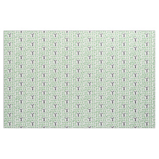 Green Megaphones Cheerleader Design Fabric