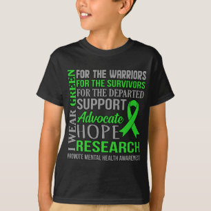 Green Mental Health Awareness Supporter Graphic  T-Shirt