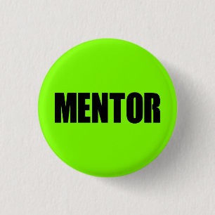 Green Mentor 1 Inch Round Button