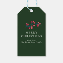 Green Merry Christmas Personalised Family
