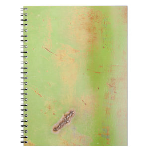Green Metal Rusty Patina Weld Grunge Photograph Notebook