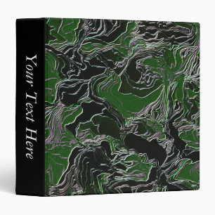 Green Metalic Camo Personalized Binder