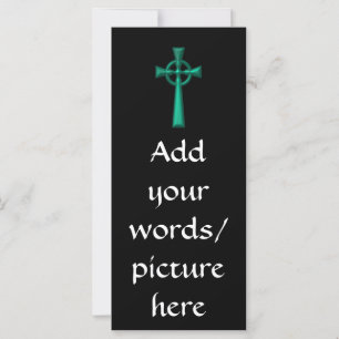Green Metallic Celtic Cross