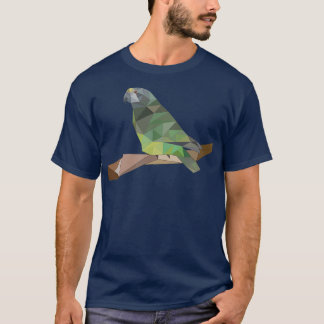 Green Meyers Parrot Senegal Geo Art T-Shirt