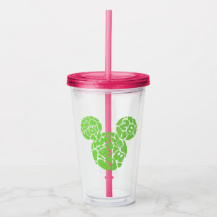 Green Mickey Mouse Liquid Icon Acrylic Tumbler