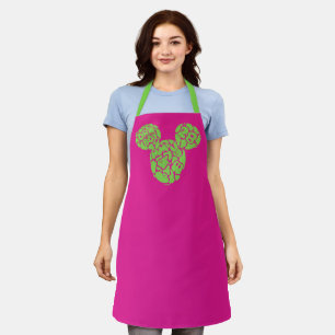 Green Mickey Mouse Liquid Icon Apron