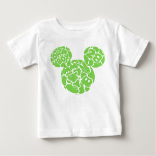 Green Mickey Mouse Liquid Icon Baby T-Shirt