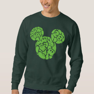 Green Mickey Mouse Liquid Icon Sweatshirt