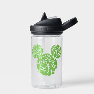 Green Mickey Mouse Liquid Icon Water Bottle