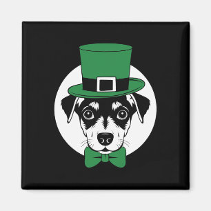 Green Min Pin Shamrock On St Patricks Day Miniatur Magnet