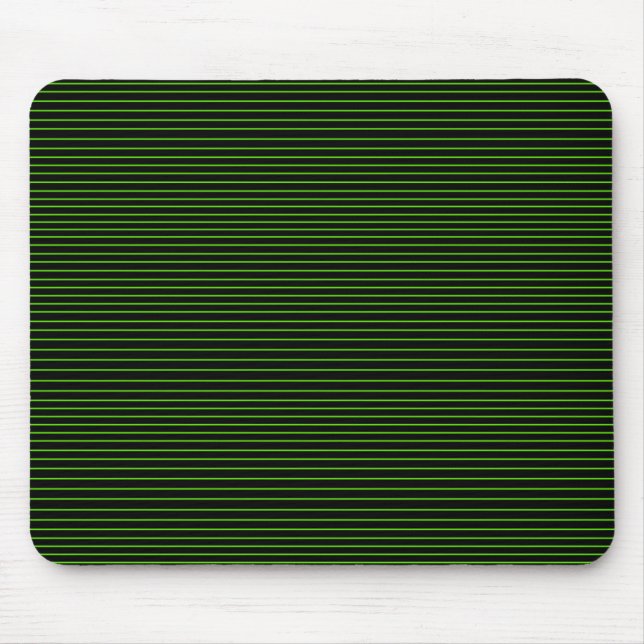 Green minimal lines mouse pad (Front)