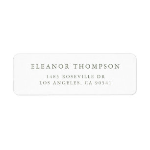 Green Minimalist Serif Typography Personalized