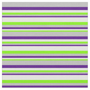 Green, Mint Cream, Indigo & Grey Coloured Pattern Fabric