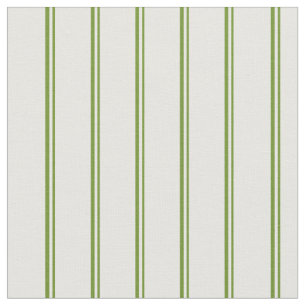 Green & Mint Cream Lined/Striped Pattern Fabric