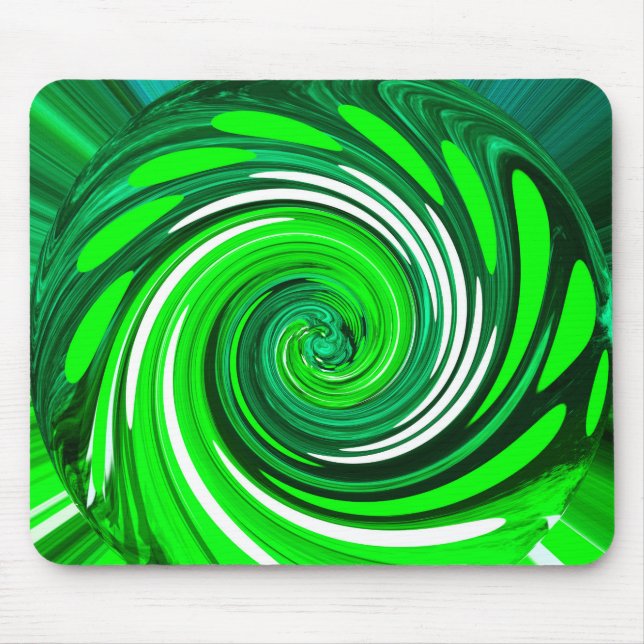 Green mix art mouse pad (Front)