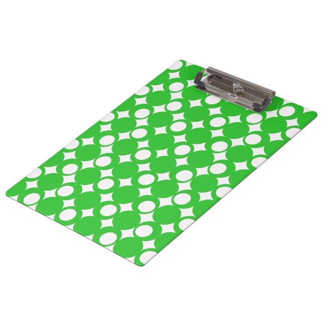 Green Mod Ball Design @ Emporio Moffa Clipboard (Angled)