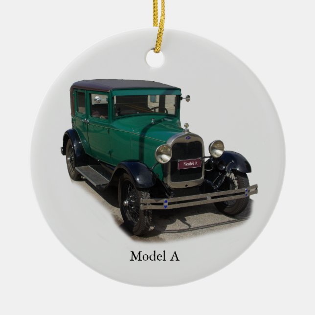 Green Model A ornament (Front)