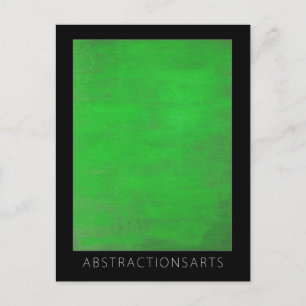 Green Modern Art Postcard