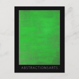 Green Modern Art Postcard