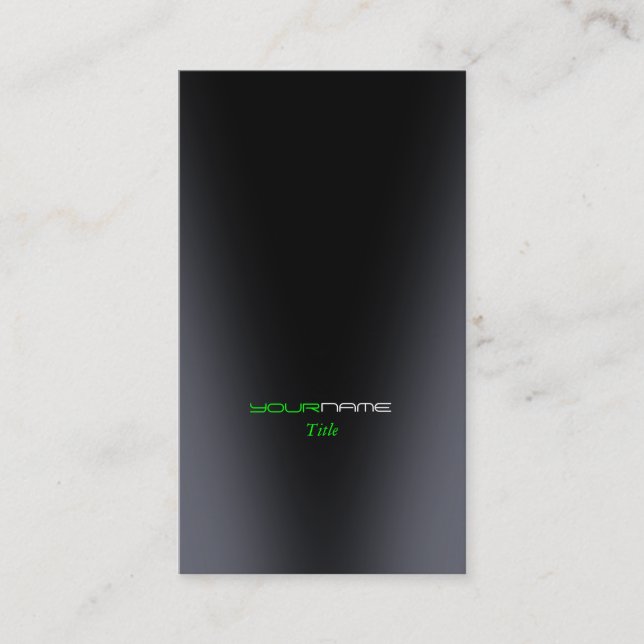 Green Modern Business Card (Front)