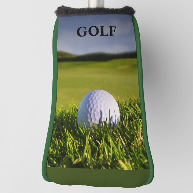 Green Modern Custom Best Putter Golf Head Cover (Rotate 90)