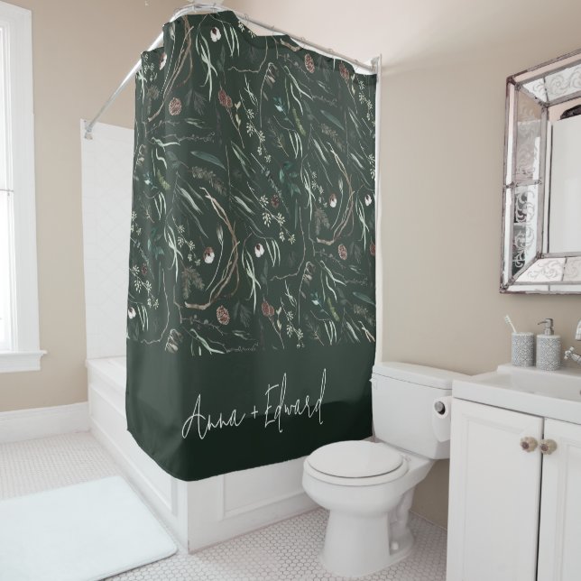 Green modern elegant watercolor botanical rustic (In Situ)