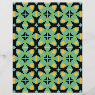 Green modern floral SCV 14