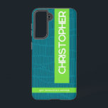 Green Modern Personalized Name Phone Case<br><div class="desc">Modern green phone case personalized with your name. Easy to customize,  available in sizes for different models,  with durable protection and fast printing and shipping. A stylish and practical gift.</div>