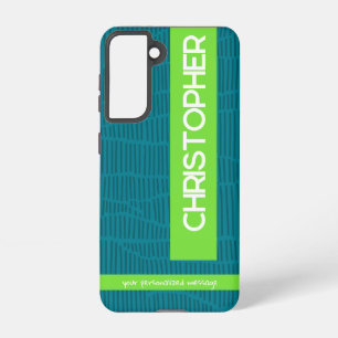 Green Modern Personalized Name Phone Case
