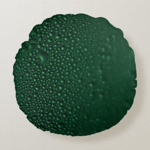 Green moist round pillow