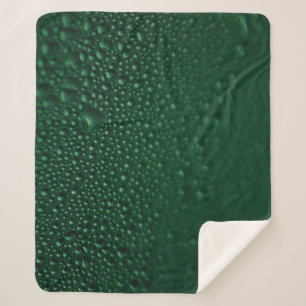 Green moist sherpa blanket