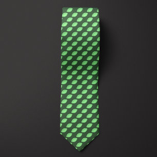 Green Monochromatic Football Tie